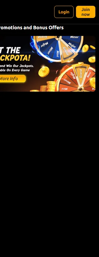 Slots Jackpot Casino promotions view on mobile